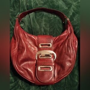 Michael Kors burgundy purse- Morgan hobo
